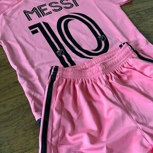 Lionel Messi Toddler & Youth Large size 28 Jersey Kit 2 piece Home
